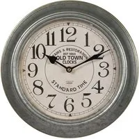 Ambiente Haus Wanduhr Wanduhr aus metall 30cm silber