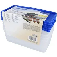 EUROHOME Vorratsdose Gefrierdosen Set 1L zum Frischhalten und Gefrieren, Kunststoff, (Set, 1-tlg., Frischhaltedose im 5er Set), Gefrierdosen mit fest Deckel - Vorratsdosen Set
