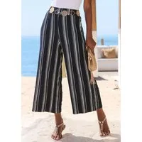 LASCANA 7/8-Hose mit locker-luftigem Bein aus strukturierter Ware, sommerliche Schlupfhose, Strandhose