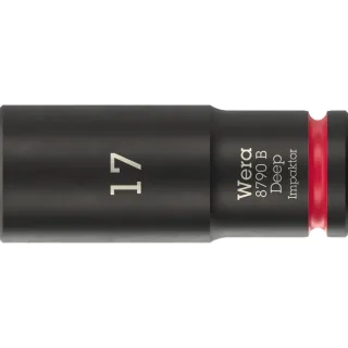 Wera 8790 B Impaktor Deep Steckschlüsseleinsatz mit 3/8 zoll-Antrieb, 17 x 63 mm - 05005558001