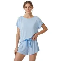 MYJAMA Pyjamaoberteil Curly Klassisch, weiche Qualität, elastisch, figurumschmeichelnd