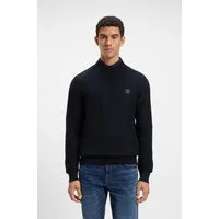 BOSS ORANGE Strickpullover Anion Rundhalsausschnitt, Regular Fit, BOSS-Label