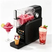 Vankel Slush-Eismaschine 7 Getränkemodi + Selbstreinigung, 10 Konsistenzstufen, Eismaschine, 1,8 l, 200 W, Kompressor, ohne Eiswürfel, für Kaltgetränke, Milchshake, Frappé