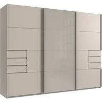 Wimex Schwebetürenschrank Schwebetürenschrank Saigon mit Glaselementen, 3 Türen, 270cm breit