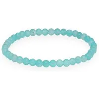 Lebensquelle Plus Armband Amazonit Mini-Kugelarmband, 4 mm
