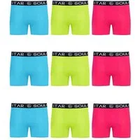 SOULSTAR Boxershorts MUBOXER9 (Packung, 9-St., 9er-Pack) Basic Herren Unterhosen Unterwäsche Extra Weiches Material Männer