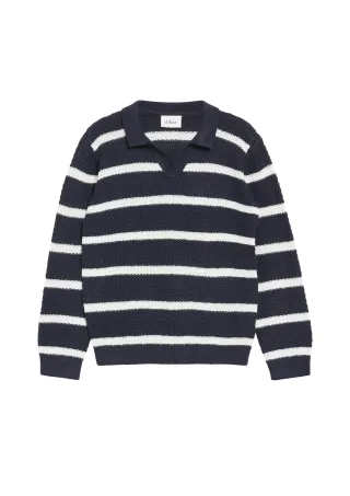 s.Oliver - Strickpullover blau/weiß - Gr. - 134