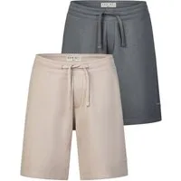 DENIMFY Sweatshorts Herren Sportshorts DFPablo 2er Pack Regular Fit Bermudashort mit Kordelzug