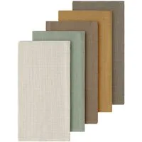 Name It Multifunktionstuch NBNOHAPPY 5P NAPPIES LNOOS, (5-St), aus Baumwolle, bequeme Passform, im 5er-Pack