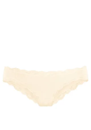 LASCANA - LASCANA Slip (Baumwolle) 1xcreme - Gr. - 42