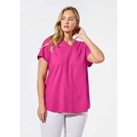GOLDNER T-Shirt Shirt mit V-Ausschnitt (CURVY)