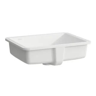 Laufen Einbau-Waschtisch von unten SAVOY 395x500x170 rechteckig o. Hl. m.Ül. weiß matt H8189487571091
