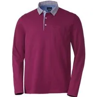 Franco Bettoni Langarm-Poloshirt Hohe Hautverträglichkeit durch 100% Baumwolle