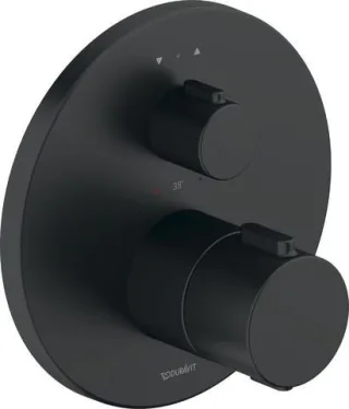 Duravit Thermostatarmaturen Thermostat Unterputz, 2 Verbraucher Schwarz Matt 170x94x170 mm - TH42000 TH4200014046