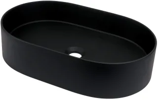 Neuesbad Serie 600 Waschbecken Granit, Schwarz, 550X350mm NB1DECQSNU6S1