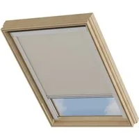 Dachfensterrollo Verdunklungsrollo Sand - Verdunklung - Kompatibel mit VELUX U08, Cocoon Home, verdunkelnd, Thermobeschichtet, Einfache Montage, 100% Verdunkelnd, Stufenlos