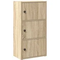 vidaXL Bücherregal Bücherregal Sonoma-Eiche 40x24x77 cm Holzwerkstoff, 1-tlg.