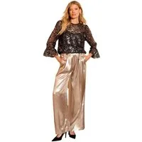Love & Roses Paillettenshirt Love & Roses Bluse mit Pailletten (1-tlg)
