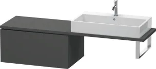 Duravit L-Cube Unterschrank für Konsole Graphit Matt 820x547x400 mm - LC583404949 LC583404949