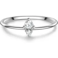 Glanzstücke München Solitärring GSM443 (1-tlg), aus Sterling Silber