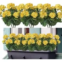 Kunstblumenstrauß 1/3/4 Bündel Künstliche Blumen Geranie Blumen Dekoration Faux, Agger