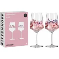 Ritzenhoff Aperitifglas Sommersonet, Glas, Spülmaschinengeeignet, transparent, Zweige, H: 22.5cm