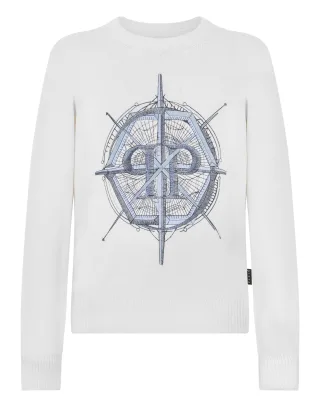 Round Neck Pullover Wind Rose