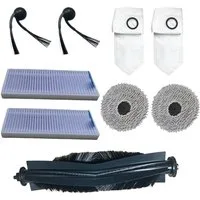 AIRROBO Saugroboter Zubehör-Set M2-Zubehörset,2*Seitenbürsten,2*Wischmopps, (9-tlg), 2*HEPA-Filter, 2*Staubbeutel,1*Rollenbürste