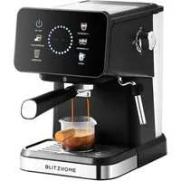 BLiTZWOLF Espressomaschine Siebträgermaschine Kaffee Maschine 20Bar, 1,5L Wassertank, PID Temperaturkontrolle, Touchscreen, Heiß- & Kaltbrühen, Dampflanze