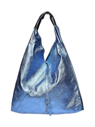 Isabella Rhea Blau Rindsledertasche
