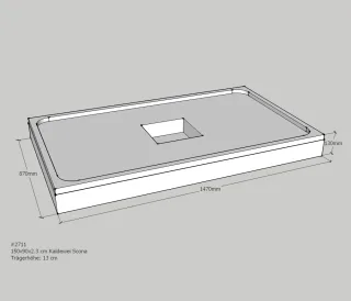 Neuesbad Wannenträger für Kaldewei Scona 900x1500x23 SD24086