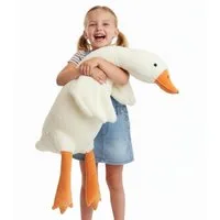 LuxusKollektion Kuscheltier XXL Gans Kuscheltier 130 cm Plüsch groß waschbar