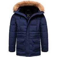 Amaci&Sons Winterjacke KENT Winterjacke Herren Gefütterte Dicke Winter Jacke Mantel Parka mit Kapuze