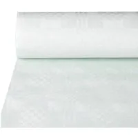 PAPSTAR Tischdecke Papiertischtuch mit Damastprägung 25 m x 1 m weiss