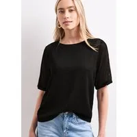 STREET ONE T-Shirt mit Mesh-Spitze