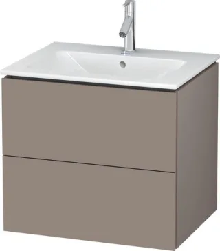 Duravit L-Cube Waschtischunterbau wandhängend Basalt Matt 620x481x550 mm - LC624004343 LC624004343
