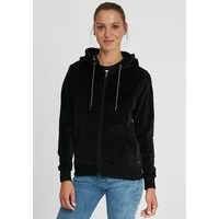 OXMO Kapuzensweatjacke OXVicky Kapuzenpullover aus Nicki-Stiff