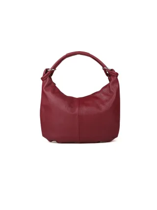 Giulia Monti Schultertasche Bordeaux