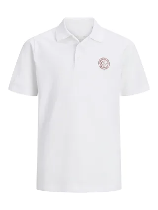 JACK&JONES - JJALLIANCE POLO SS JNR Bright White - Gr. - 140