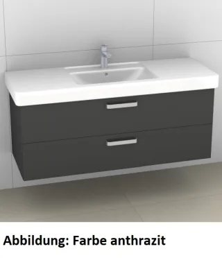 Artiqua 414 Waschtischunterschrank für Subway/Omnia Architectura 611813 Eiche Ribbeck quer NB, 414-W 414-WU2L-V51-7187-444