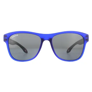 Montana Sonnenbrille MP38 D Blau mit schwarzem Rubbertouch Schwarz Polarisiert