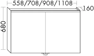 Burgbad Spiegelschrank Iveo 680x908x160 Iveo , SPHY090RPN326 SPHY090RPN326