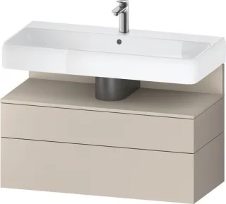 Duravit Qatego Waschtischunterbau wandhängend Taupe Matt 990x470x590 mm - QA4395083910010 QA4395083910010