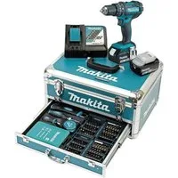 Makita Akku-Bohrschrauber DHP482RFX9 Akku-Schlagbohrschrauber 18V / 3,0 Ah, 18 V V, (Set)