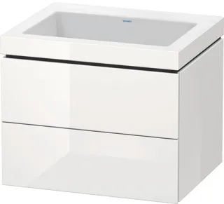 Duravit L-Cube c-bonded Set wandhängend Weiß Hochglanz 600x480x500 mm - LC6926N8585 LC6926N8585