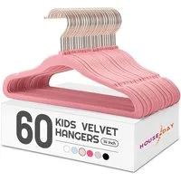House Day Kleiderbügel Kinder Kleiderbügel Samt, mit drehbarer Haken für 3-15 Jahre, (Packung, 60-tlg), 35.5cm breit