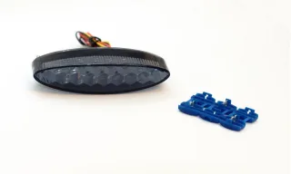 Kennzeichenbeleuchtung getönt mit drei Funktionen für R&amp;G Kennzeichenhalter LED E-geprüft