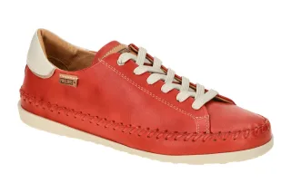 Pikolinos W8B-6531 SOLLER Damen Schn?r-Halbschuhe rot peach Echtleder bequem