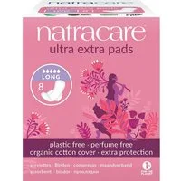 Natracare Slip-Einlage Ultra Extra Pads Long, 8 Stk.