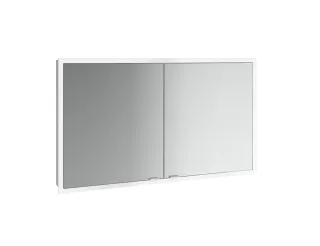 emco LED-Lichtspiegelschrank prime Slim, 1300 mm, 2-türig, IP 20 Rückwand weiß, 949708307 949708307